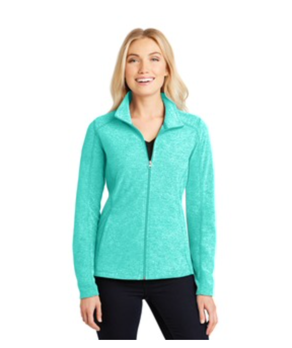 Port Authority Micro-fleece Jacket in Aqua Green Heather Main Image